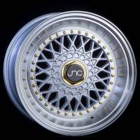 JNC Wheels - JNC Wheels Rim JNC004S Silver Machined Lip Gold Rivets 18x8.5 5x100/5x114.3 ET30 - Image 1
