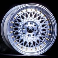 JNC Wheels - JNC Wheels Rim JNC031 White Machined Face Gold Rivets 15x8 4x100/4x114.3 ET20 - Image 1
