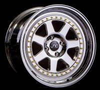 JNC Wheels - JNC Wheels Rim JNC048 PLATINUM WITH GOLD RIVETS 17x9 5x114.3 ET25 - Image 1