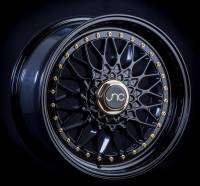 JNC Wheels - JNC Wheels Rim JNC004 Matte Black Gold Rivets 15x8 4x100/4x114.3 ET20 - Image 1