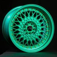 JNC Wheels - JNC Wheels Rim JNC031 Candy Green Gold Rivets 17x9 5x100/5x114.3 ET30 - Image 1