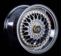 JNC Wheels - JNC Wheels Rim JNC004S Hyper Black Gold Rivets 15x8 4x100/4x114.3 ET20 - Image 2