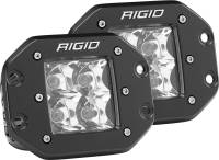 RIGID D-Series PRO LED Light, Spot Optic, Flush Mount, Pair