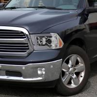 Spec'D Tuning Products - Spec-D 2009-2018 Dodge RAM 1500 / 2019-2021 RAM Classic / 2010-2018 RAM 2500 3500 Switchback Sequential LED C-Bar Projector Headlights (Chrome Housing/Clear Lens) - Image 8