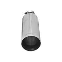 Flowmaster - Flowmaster Exhaust Tip - 3.50 In. Angle Cut Polished Ss Fits 2.50 In. Tubing (Clamp On) - Image 3