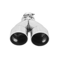 Flowmaster - Flowmaster Exhaust Tip - 3.00 In Dual Angle Cut Polished Ss Fits 2.50 In. (Clamp On) - Image 3