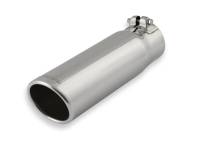 Flowmaster - Flowmaster Exhaust Tip - 3.50 In. Rolled Angle Polished Ss Fits 3.00 In. Tubing (Clamp On) - Image 1