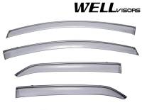 WellVisors - WellVisors Side Window Deflectors Toyota Yaris 07-12 4 Doors Sedan With Black Trim - Image 1