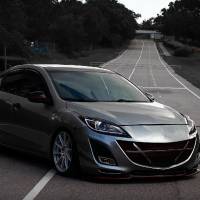 Spec'D Tuning Products - Spec-D 2010-2013 Mazda 3 Projector Headlights w/ LED Light Strip (Matte Black Housing/Clear Lens) - Image 8