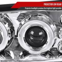 Spec'D Tuning Products - Spec-D 2000-2005 Chevrolet Impala Dual Halo Projector Headlights (Chrome Housing/Clear Lens) - Image 3