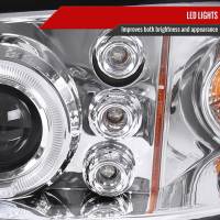 Spec'D Tuning Products - Spec-D 2000-2005 Chevrolet Impala Dual Halo Projector Headlights (Chrome Housing/Clear Lens) - Image 5