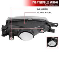 Spec'D Tuning Products - Spec-D 1995-2001 Subaru Impreza Factory Style Crystal Headlights (Matte Black Housing/Clear Lens) - Image 7