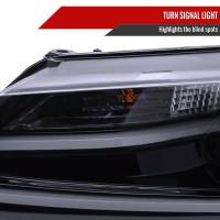 Spec'D Tuning Products - Spec-D 2011-2018 Volkswagen Jetta MK6 LED Bar Projector Headlights (Glossy Black Housing/Smoke Lens) - Image 3