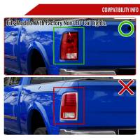 Spec'D Tuning Products - Spec-D 2009-2018 Dodge RAM 1500/2019-2022 RAM 1500 Classic/2010-2018 RAM 2500 3500 LED Bar Tail Lights (Matte Black Housing/Red Clear Lens) - Image 5