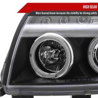 Spec'D Tuning Products - Spec-D 2003-2005 Toyota 4Runner Dual Halo Projector Headlights (Matte Black Housing/Clear Lens) - Image 6