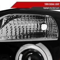 Spec'D Tuning Products - Spec-D 2004-2015 Nissan Titan/ 2004-2007 Armada Dual Halo Projector Headlights (Jet Black Housing/Clear Lens) - Image 6