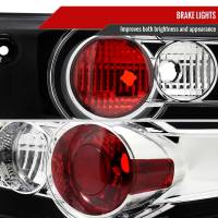 Spec'D Tuning Products - Spec-D 2003-2005 Honda Accord Sedan Tail Lights (Matte Black Housing/Clear Lens) - Image 5