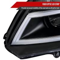 Spec'D Tuning Products - Spec-D 2012-2013 Honda Civic Coupe / 2012-2015 Civic Sedan LED Bar Projector Headlights (Matte Black Housing/Clear Lens) - Image 4