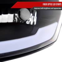 Spec'D Tuning Products - Spec-D 2009-2019 Dodge Ram 1500/ 2010-2019 Dodge Ram 2500/3500 LED Strip Factory Style Headlights (Matte Black Housing/Clear Lens) - Image 5