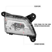 Spec'D Tuning Products - Spec-D 2019-2022 Chevrolet Silverado 1500 LED Fog Lights Kit (Chrome Housing/Clear Lens) - Image 6