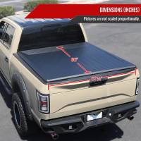 Spec'D Tuning Products - Spec-D 2019-2022 Dodge RAM 1500 5.6FT Short Bed Soft Roll Up Tonneau Cover - Image 7