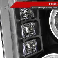 Spec'D Tuning Products - Spec-D 2008-2010 Ford F-250 F-350 F-450 Dual Halo Projector Headlights (Matte Black Housing/Clear Lens) - Image 7