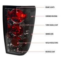 Spec'D Tuning Products - Spec-D 2004-2015 Nissan Titan Tail Lights (Chrome Housing/Smoke Lens) - Image 7