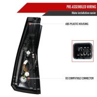 Spec'D Tuning Products - Spec-D 2003-2007 Cadillac CTS LED Tail Lights (Chrome Housing/Red Smoke Lens) - Image 8