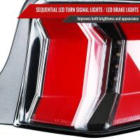 Spec'D Tuning Products - Spec-D 2010-2012 Ford Mustang Sequential LED Tail Lights (Jet Black Housing/Clear Lens) - Image 6