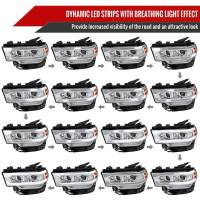 Spec'D Tuning Products - Spec-D 2019-2022 Dodge RAM 2500/3500/4500/5500 Switchback Sequential LED Turn Signal Projector Headlights (Chrome Housing/Clear Lens) - Image 5