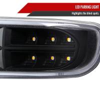 Spec'D Tuning Products - Spec-D 1999-2007 GMC Sierra/Yukon/Yukon XL Bumper Lights w/ Sequential Turn Signal Lights (Matte Black Housing/Clear Lens) - Image 3