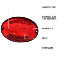 Spec'D Tuning Products - Spec-D 1997-2004 Chevrolet Corvette C5 4 PC LED Bar Tail Lights (Chrome Housing/Red Lens) - Image 8