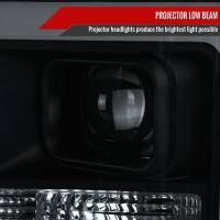 Spec'D Tuning Products - Spec-D 2008-2010 Ford F-250 F-350 F-450 LED C-Bar Projector Headlight (Black Housing/Smoke Lens) - Image 3