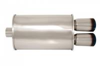 Megan Racing - Megan Racing Exhaust Muffler: O-VA Muffler (Dual Oval Burnt Tips) - Image 2