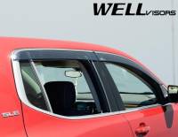 WellVisors - WellVisors Side Window Deflectors GMC Acadia 2017+ with Chrome Trim - Image 3