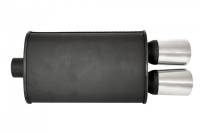 Megan Racing - Megan Racing Exhaust Muffler: O-VA Muffler Black (Dual Oval Tips) - Image 2