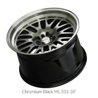 XXR Wheels - XXR Wheel Rim 531 18X11 5x100/5x114.3 ET20 73.1CB Chromium Black / ML - Image 2