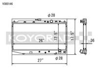 Koyorad Cooling Systems - Koyo V Series Aluminum Radiator 88-91 Honda Civic 1.5L I4 (MT) - Image 2