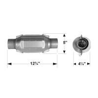 Flowmaster - Flowmaster Universal 222 Series (49 State) Catalytic Converter - 2.50 In. In/Out - Image 4