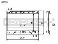 Koyorad Cooling Systems - Koyo S Series Copper Radiator 95-02 Nissan S14 / S15 Silvia 2.0L TBO I4 (MT) - Image 2