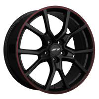 IPA Wheels Rim 1FK 20x8.5 5x114.3 ET55 73.1CB Black / Red Pinstripe