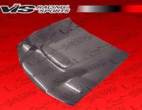 VIS Racing - VIS Racing Carbon Fiber Hood JS Style for Nissan 240SX 2DR 97-98 - Image 2