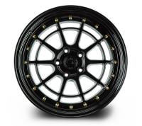 AodHan Wheels - AodHan Wheels Rim AH04 18x9.5 5x114.3 73.1CB ET30 Full Black (Gold Rivet) - Image 2