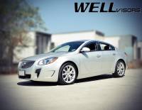 WellVisors - WellVisors Side Window Deflectors Buick Regal 11-17 With Chrome Trim - Image 2