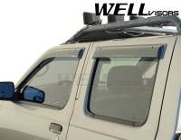 WellVisors - WellVisors Side Window Deflectors Nissan Frontier D22 Crew Cab 99-04 Premium Series - Image 4