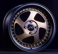 JNC Wheels - JNC Wheels Rim JNC034 Matte Bronze Black Lip Gold Rivets 15x8 4x100 ET25 - Image 2