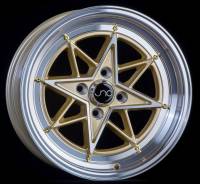 JNC Wheels - JNC Wheels Rim JNC025 GOLD Machined Face Gold Rivets 15x8 4x100 ET25 - Image 2