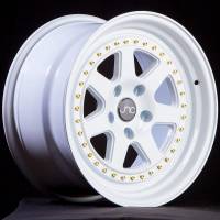 JNC Wheels - JNC Wheels Rim JNC048 WHITE WITH GOLD RIVETS 17x9 4x100 ET25 - Image 3