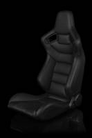 BRAUM RACING SEATS & MORE - BRAUM Racing Elite Series Sport Seats - Black Leatherette (Black Stitching) - Pair - Image 4