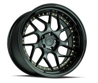 AodHan Wheels - AodHan Wheels Rim DS01 19x10.5 5x114.3 73.1CB ET15 Gloss Black W /Gold Rivets - Image 1